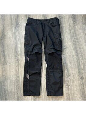 Mascot Pants Mens 34x31.5 Black Workwear Cargo Cordura Reinforced Utility Pocket